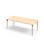 Grow bord akustiklaminat 180x80 cm sort manchet