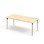 Grow bord akustiklaminat 180x80 cm sort manchet