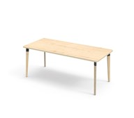 Grow bord akustiklaminat 180x80 cm sort manchet