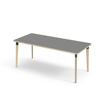 Grow bord akustiklaminat 180x80 cm sort manchet