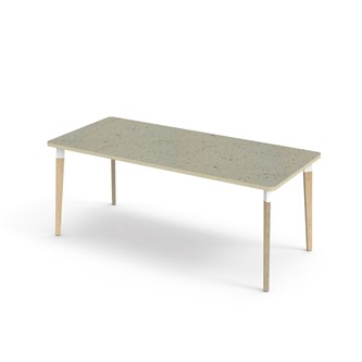 Grow bord linoleum 180x80 cm hvid manchet