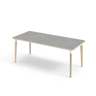 Grow bord linoleum 180x80 cm hvid manchet