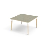 Grow bord linoleum 120x120 cm hvid manchet