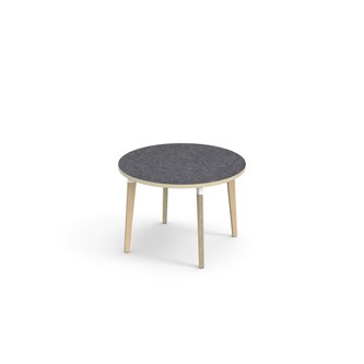 Grow bord linoleum Ø90 cm hvid manchet