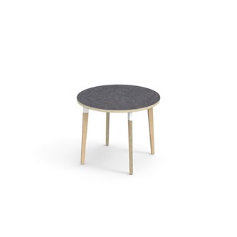 Grow bord linoleum Ø90 cm hvid manchet
