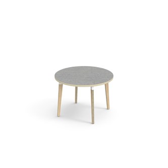 Grow bord linoleum Ø90 cm hvid manchet