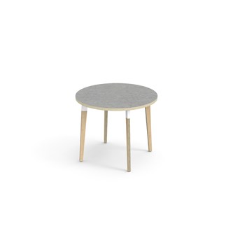 Grow bord linoleum Ø90 cm hvid manchet