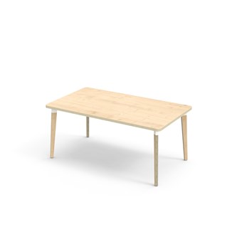 Grow bord HT 140x80 cm hvid manchet