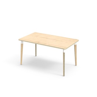 Grow bord HT 140x80 cm hvid manchet