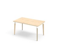 Grow bord HT 140x80 cm hvid manchet