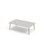 Grow bord HT 140x80 cm hvid manchet