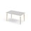 Grow bord HT 140x80 cm hvid manchet