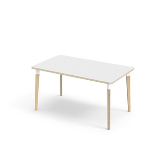Grow bord HT 140x80 cm hvid manchet