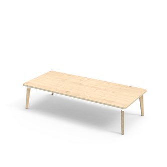 Grow bord laminat 180x80 cm hvid manchet