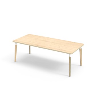 Grow bord laminat 180x80 cm hvid manchet
