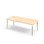 Grow bord laminat 180x80 cm hvid manchet