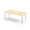 Grow bord laminat 180x80 cm hvid manchet