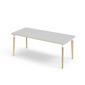Grow bord laminat 180x80 cm hvid manchet