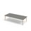 Grow bord laminat 180x80 cm hvid manchet