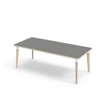 Grow bord laminat 180x80 cm hvid manchet