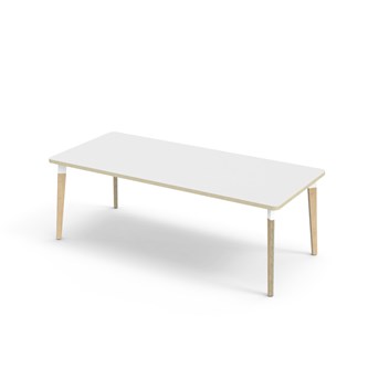 Grow bord laminat 180x80 cm hvid manchet