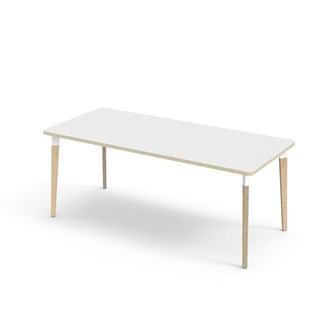 Grow bord laminat 180x80 cm hvid manchet