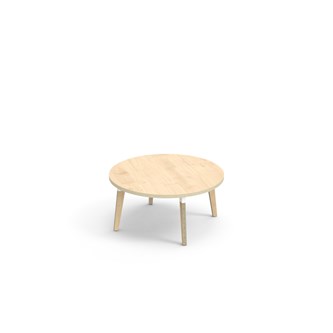 Grow bord laminat Ø90 cm hvid manchet