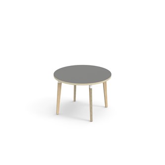 Grow bord laminat Ø90 cm hvid manchet