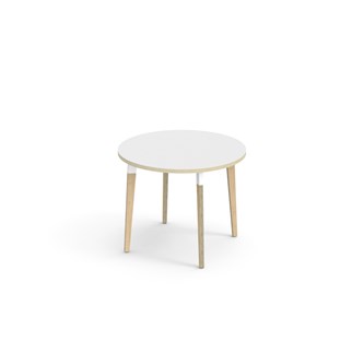 Grow bord laminat Ø90 cm hvid manchet