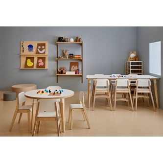 Grow bord HT 180x80 cm hvid manchet
