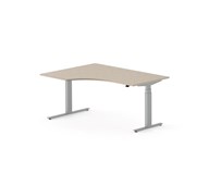 Work skrivebord venstre 160x120 cm, sølv stel