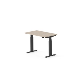 Work skrivebord 100x60 cm, sort stel