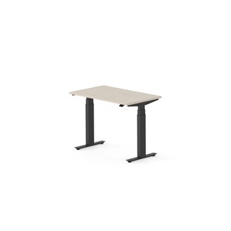 Work skrivebord 100x60 cm, sort stel