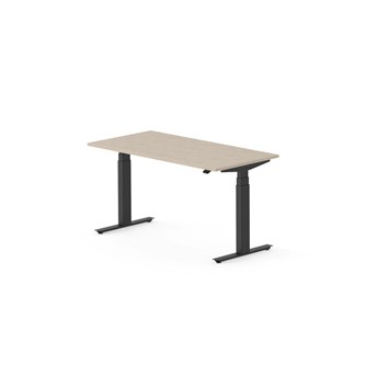 Work skrivebord 140x70 cm, sort stel