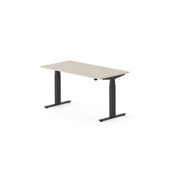 Work skrivebord 140x70 cm, sort stel