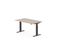 Work skrivebord 140x80 cm, sort stel