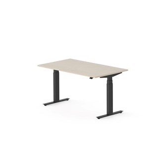 Work skrivebord 140x80 cm, sort stel
