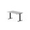 Work skrivebord 140x80 cm, sort stel