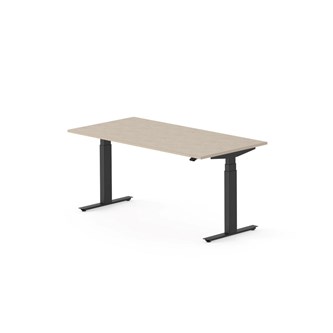 Work skrivebord 160x80 cm, sort stel