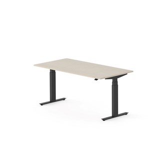 Work skrivebord 160x80 cm, sort stel