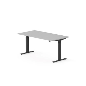 Work skrivebord 160x80 cm, sort stel