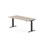 Work skrivebord 180x80 cm, sort stel