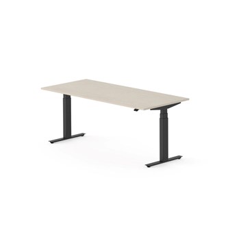 Work skrivebord 180x80 cm, sort stel
