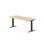 Work skrivebord 180x80 cm, sort stel