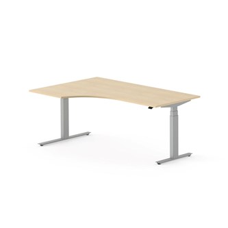 Work skrivebord venstre 180x120 cm, sort stel