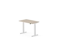 Work skrivebord 100x60 cm, hvidt stel