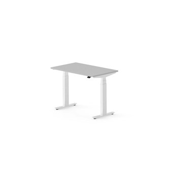 Work skrivebord 100x60 cm, hvidt stel