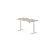 Work skrivebord 120x60 cm, hvidt stel