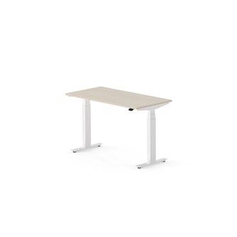 Work skrivebord 120x60 cm, hvidt stel
