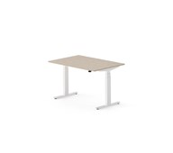Work skrivebord 120x80 cm, hvidt stel